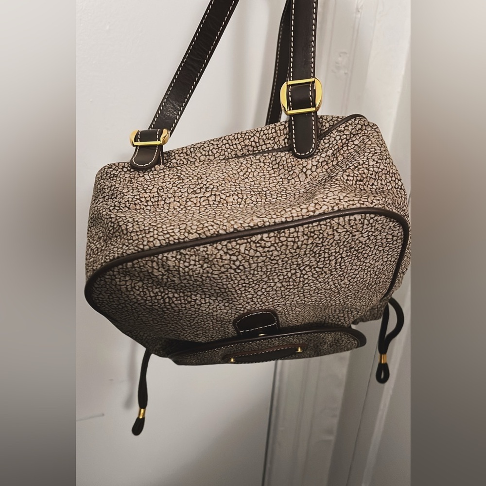 Vintage Borbonese Micro-Spotted "O.P." Print Back… - image 6